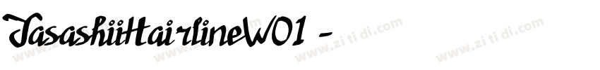 YasashiiHairlineW01 字体转换